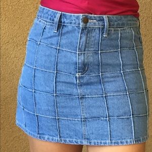 jean skirt